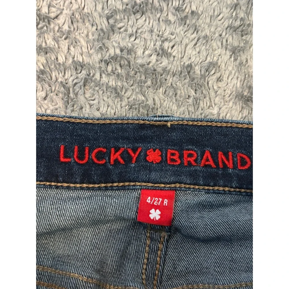 Lucky Brand Ava Mid Rise Skinny Jeans Dark Wash Denim Womens 4/27 R